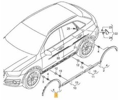 VAG Audi Q3 8U priekinis kairysis rato lankas originalus 8U08537174U8