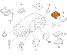 VAG Audi Q3 8U stiprintuvas laikiklis 8U0907368 ORIGINALUS NAUJAS