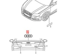 VAG AUDI Q3 F3 Galinis Emblemas Ženklelis 8V5853742T94 NAUJAS ORIGINALUS