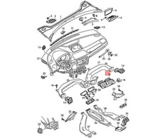 VAG AUDI Q3 RSQ3 84B 8UB 8UG ventiliacijos angų juoda 8U1820951C6PS originali