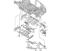VAG Audi Q5 8R 2009-2017 Poapsaės Apatinis Priedas Originalus 8R0825209