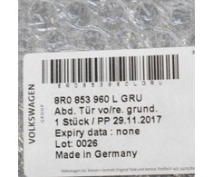 VAG Audi Q5 8R Priekinės Dešinės Durų Apdailos Apatinė 8R0853960L GRU 2014 Nauja Originali