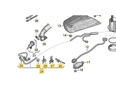 VAG AUDI Q5 8RB matavimo linija reduktoriaus purkštuvui Originali 8R0131984AC
