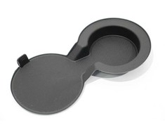 VAG "Audi Q5" centrinės konsolės dvigubo puodelio laikiklio guminis įdėklas originalus 8R0862435A4PK