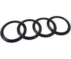 VAG Audi Q5 FY žiedai, emblema, užrašas, logotipas, galinės durys, blizgus juodas originalus 80A853742AT94