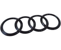 VAG Audi Q5 FY žiedai, emblema, užrašas, logotipas, galinės durys, blizgus juodas originalus 80A853742AT94