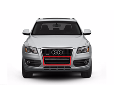 VAG "Audi Q5" priekinės grotelės numerio ženklo užpildas Ištrinti blizgiai juodą 8R0807287T94 Originalus