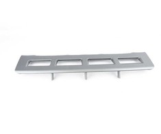 VAG AUDI Q5 S LINE 09-12 Priekinio bamperio centrinis apatinis pilkas spoilerio dangtelis originalus 8R0807110A1RR