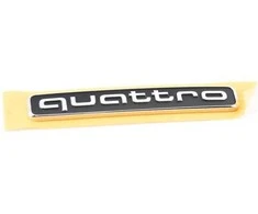 VAG Audi Q7 16-17 Galinis bagažinės dangtis Chromuota "QUATTRO" emblema Originali 4M08537372ZZ