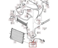 VAG Audi Q7 4L aušinimo skysčio vamzdžio žarna originali 7L6122051T