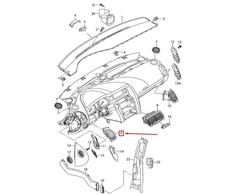 VAG AUDI Q7 4L Priekinis Skydelio Kairysis Oro Ventiliatorius 4L0820901R H77 NAUJAS ORIGINALUS