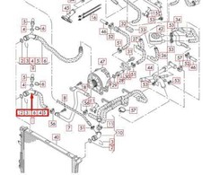 VAG Audi Q7 4L Variklio Aušinimo Radiatoriaus Apatinis Vamzdžio Žarna 7L0122051D NAUJA ORIGINALI