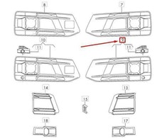 VAG AUDI Q7 4M priekinio bamperio kairės pusės grotelės originalios 4M0807681AA4W3