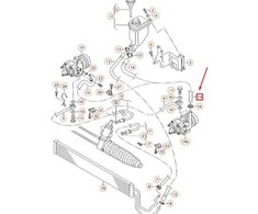 VAG "Audi Q7" vairo stiprintuvo įsiurbimo žarna OE 7L6422889AB originali