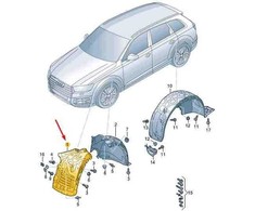 VAG Audi Q8 4MN 2020 Priekinis Dešinysis Rato Kėbulo Apsauga Originalus 4M8821172K