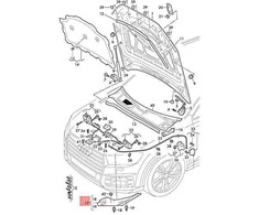 VAG AUDI Q8 RSQ8 4MN priekinių žibintų apdaila kairė 4M8805285A originali