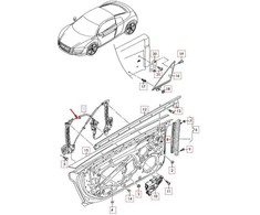 VAG Audi R8 42 Priekinio Durų Langų Stiklo Keltuvas 420837461B NAUJAS ORIGINALUS