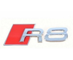 VAG AUDI R8 429 4S3 4S9 Chromuotas užrašas su emblema originalus 420853741A2ZZ