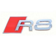 VAG AUDI R8 429 4S3 4S9 Chromuotas užrašas su emblema originalus 420853741A2ZZ