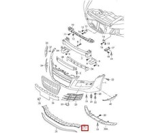 VAG Audi R8 Priekinis Bamperio Spoileris 4208070613FZ NAUJAS ORIGINALUS