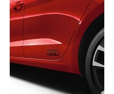 VAG "Audi Ring" žiedas Dekoratyviniai filmai Blizgus juodas lipdukas 82A064317Y9B Originalus