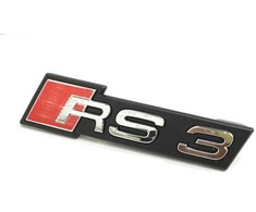 VAG AUDI RS3 17-18 priekinis RS3 ženkliukas grotelių emblema chromuota originali 8V5853736B2ZZ