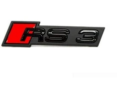 VAG Audi RS3 8V priekinio grotelių emblema ženklelis logotipas blizgus juodas originalus 8V5853736BT94