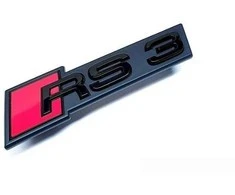 VAG Audi RS3 logotipo užrašas ant grotelių juodas originalus 8V5853736BT94