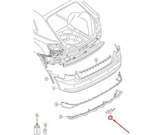 VAG AUDI RS3 Sportback 8P Galinis Bamperis Traukimo Akies Dangtelis 8P4807441DT94 NAUJAS ORIGINALUS