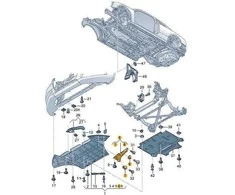VAG AUDI RS4 13-16 Priekinis dešinysis rato spoileris Originalus 8K0853888C