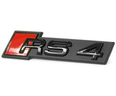 VAG AUDI RS4 2018- Priekinis bamperis, centrinės grotelės, juoda RS4 emblema, originali 8W0853736CT94