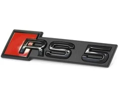 VAG AUDI RS5 priekinės radiatoriaus grotelės su ženkliuku "RS5", blizgios juodos spalvos, originalios 8W6853736CT94