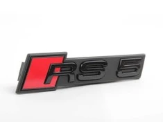 VAG AUDI RS5 priekinės radiatoriaus grotelės su ženkliuku "RS5", blizgios juodos spalvos, originalios 8W6853736CT94