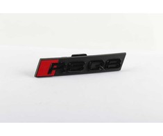 VAG Audi RSQ8 emblemos klipas radiatoriaus grotelių galinis užrašas juodas originalus naujas