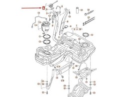 VAG "Audi Seat" VW degalų dangtelio dirželis dyzelinui originalus 4G0201550K