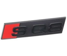 VAG "Audi SQ8" užrašas Juoda emblema Logotipas grotelės 4M8071805 Originali