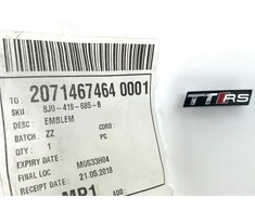 VAG AUDI TT 2010-2014 Vairo ratlankis TTRS emblema originali 8J0419685B