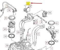 VAG AUDI TT 8J Degalų bako dangtelis su tvirtinimo dirželiu originalus 8J0201550M