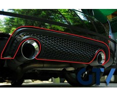 VAG Audi TT 8N S Line S Line galinio difuzoriaus dangtelis su "Honeycomb" grotelėmis Roadster dizainas Originalus 8N0807421F3FZ