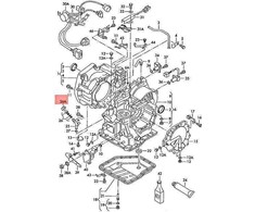 VAG Audi TT VW Beetle Cabrio Rabbit Transmisijos dangtelis originalus 01M321435B