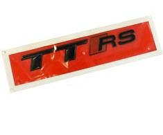 VAG AUDI TTRS Galinis bagažinės ženkliukas Juoda emblema Lipdukas Originalus 8S0853740A