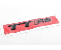 VAG AUDI TTRS Galinis bagažinės ženkliukas Juoda emblema Lipdukas Originalus 8S0853740A