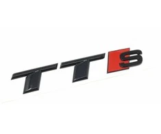 VAG "Audi TTS" užrašas Juodos spalvos emblema Logotipas Galinės durelės 8S0071804 Originali
