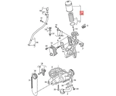 VAG AUDI VW A3 Cabriolet filtro korpusas 06L115401J Originalus