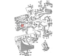 VAG AUDI VW aušinimo skysčio žarna 034121063C Originali