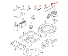 VAG Audi VW Torx T30 T25 keičiamų atsuktuvų bitų įrankis originalus 8J0012289