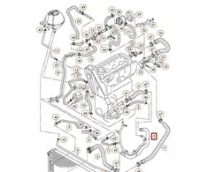 VAG Aušinimo Skysčio Vamzdis Volkswagen Crafter 2006 2017 Originalus 076121065A