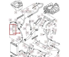 VAG Aušinimo žarna dešinėje viršuje AUDI Audi Q7 4LB 7L8121070AE