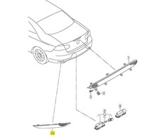 VAG AUTENTIŠKAS OEM NAUJAS Galinis Šviesos Atspindys Dešinėje VW Eos 1F8 5M0945106G