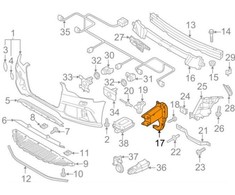 Vag Bumper Bracket Audi A6 A7 RS6 Originalus 4G0807133B